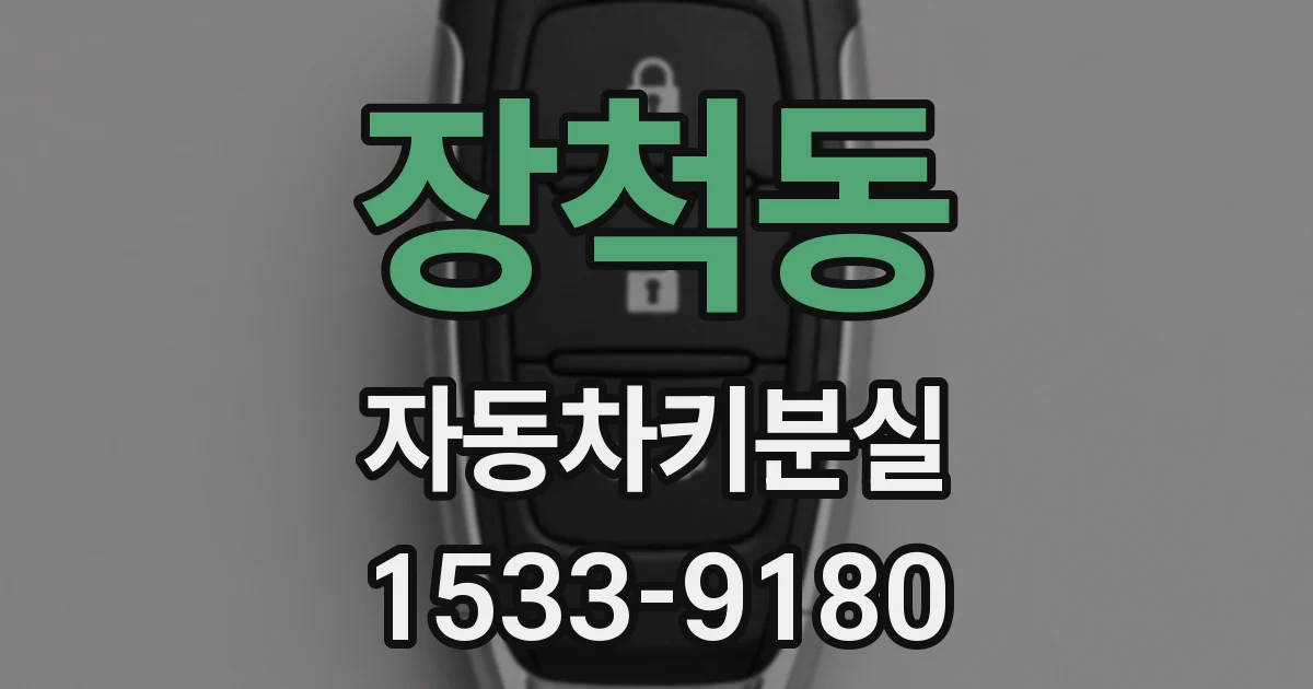 장척동 자동차키분실