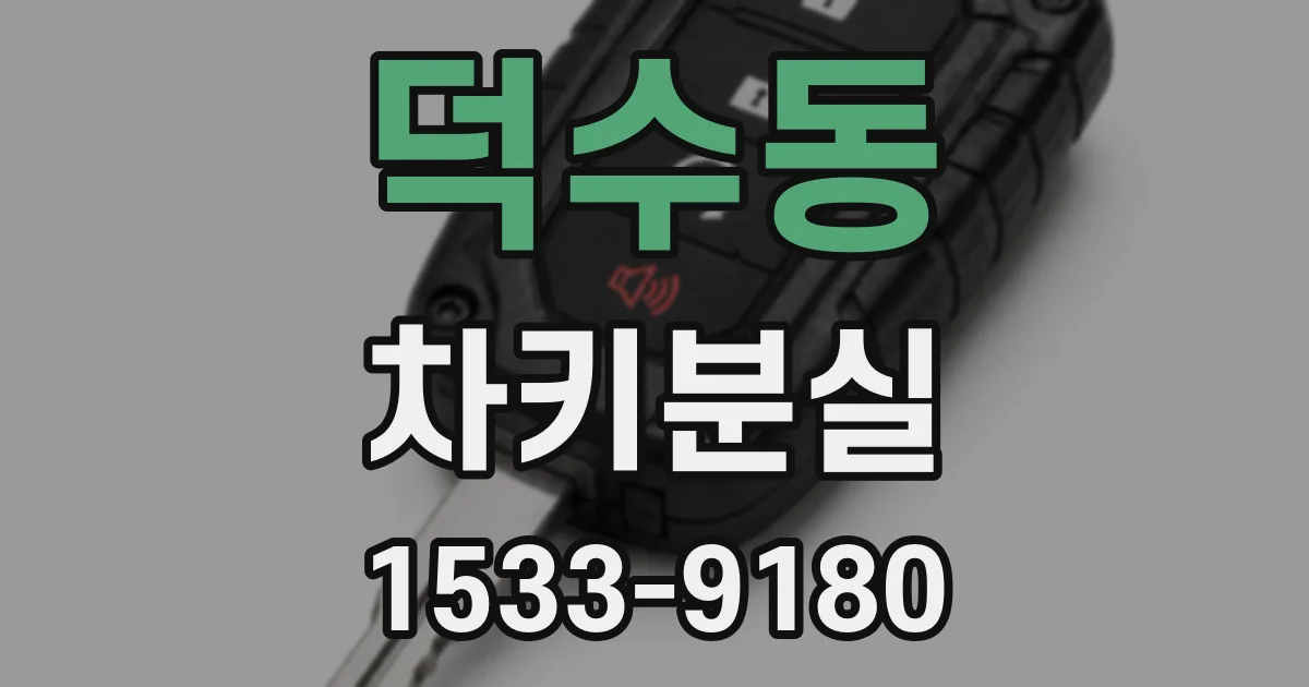 덕수동 차키분실