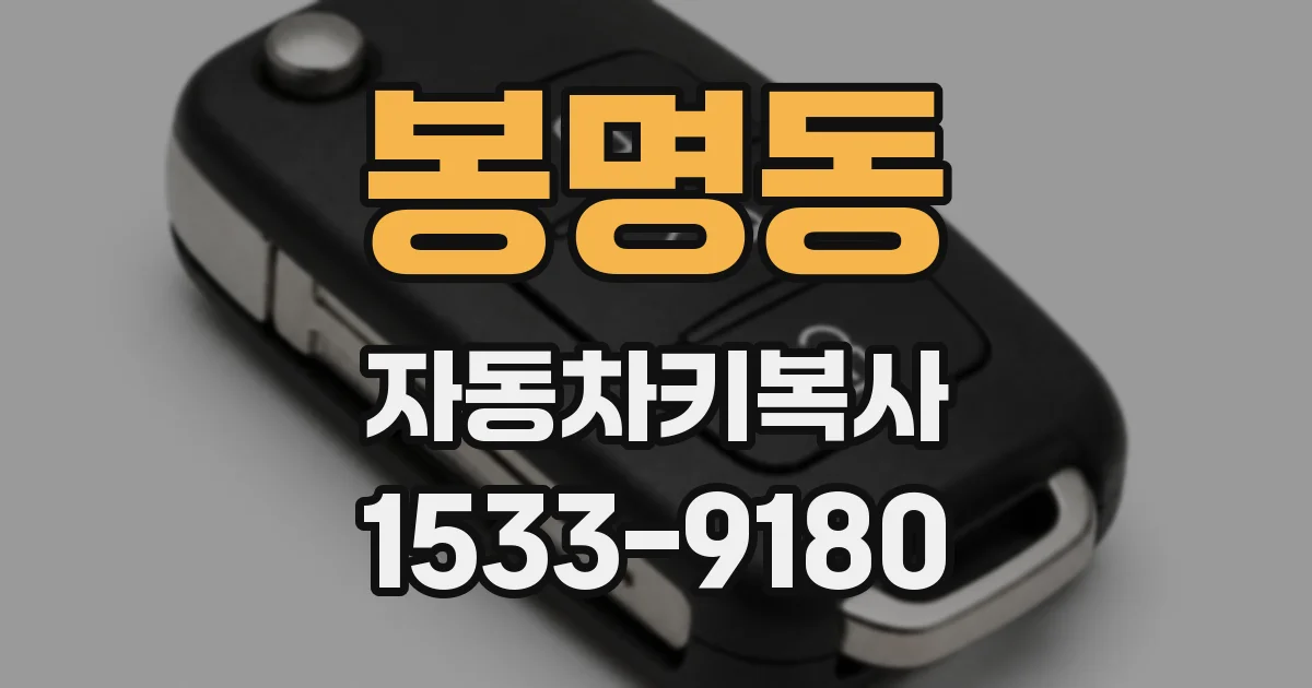 봉명동 자동차키복사