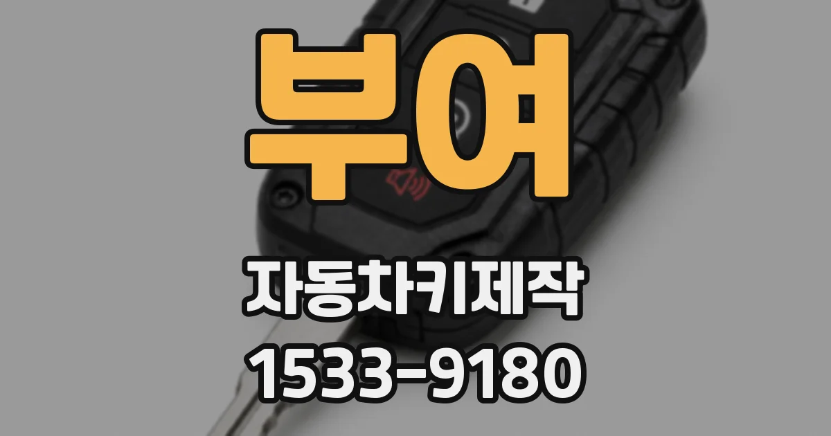 부여 자동차키제작