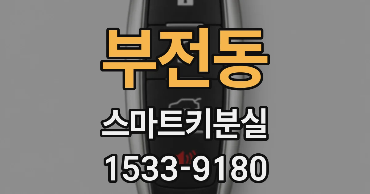 부전동 스마트키분실
