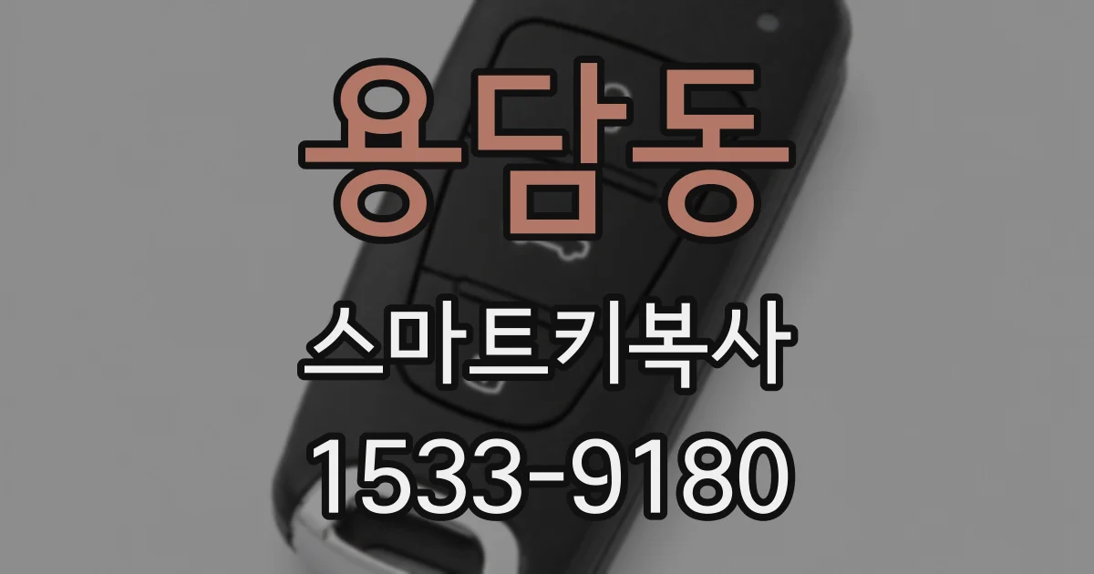 용담동 스마트키복사
