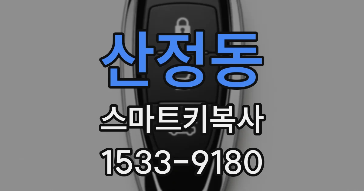 산정동 스마트키복사