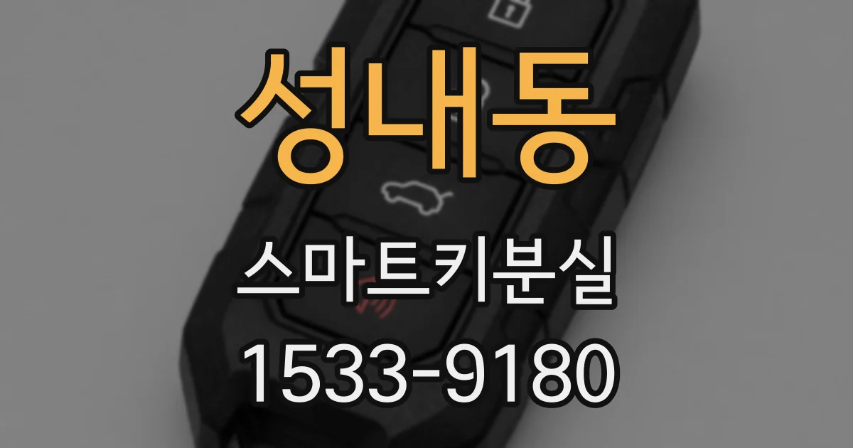 성내동 스마트키분실
