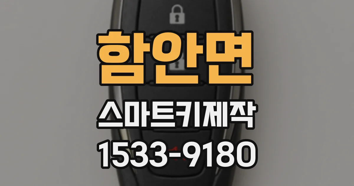 함안면 스마트키제작