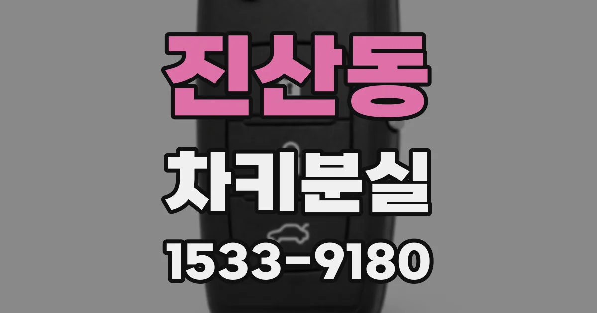 진산동 차키분실
