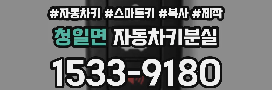청일면 자동차키분실
