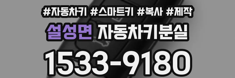 설성면 자동차키분실