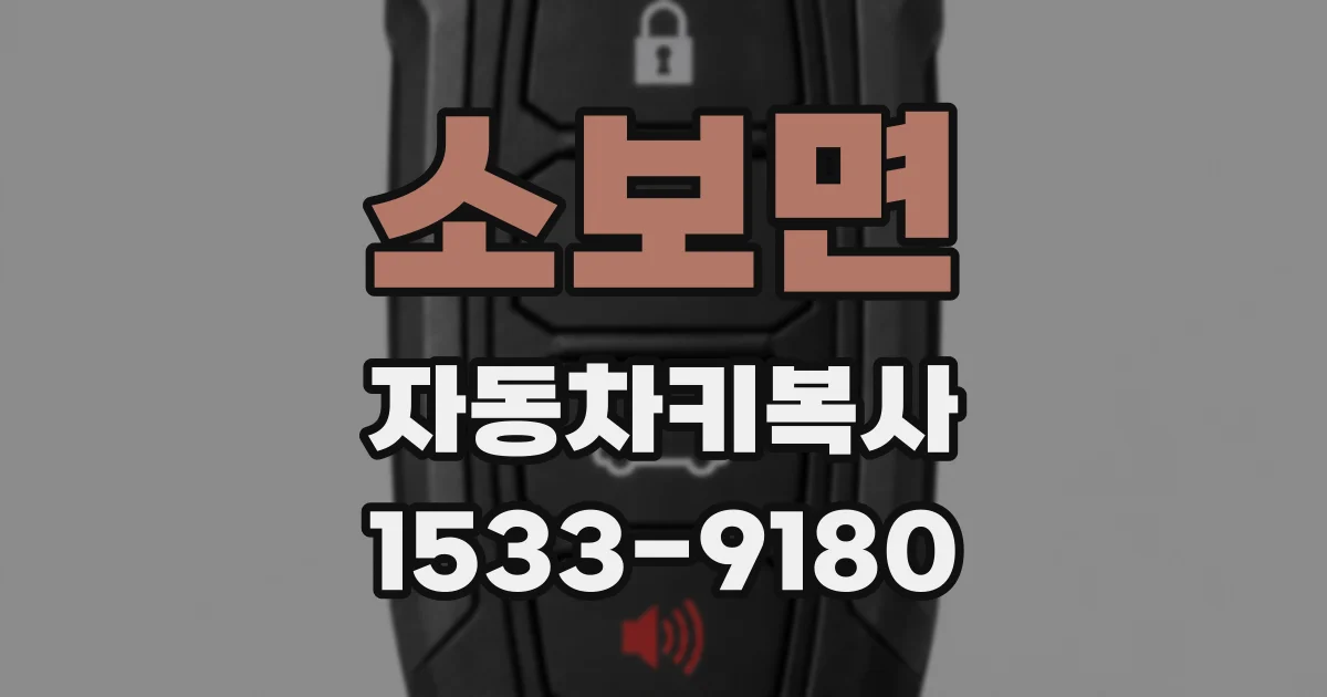 소보면 자동차키복사