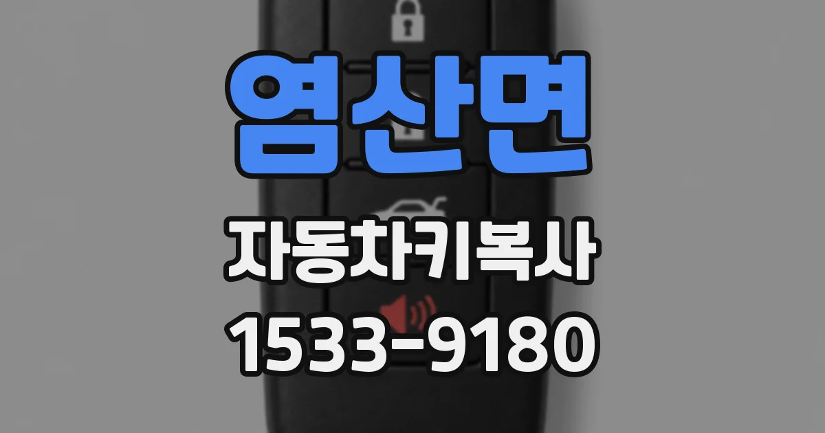 염산면 자동차키복사