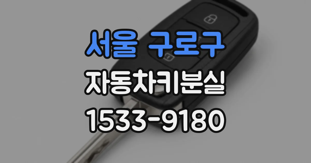 서울 구로구 자동차키분실