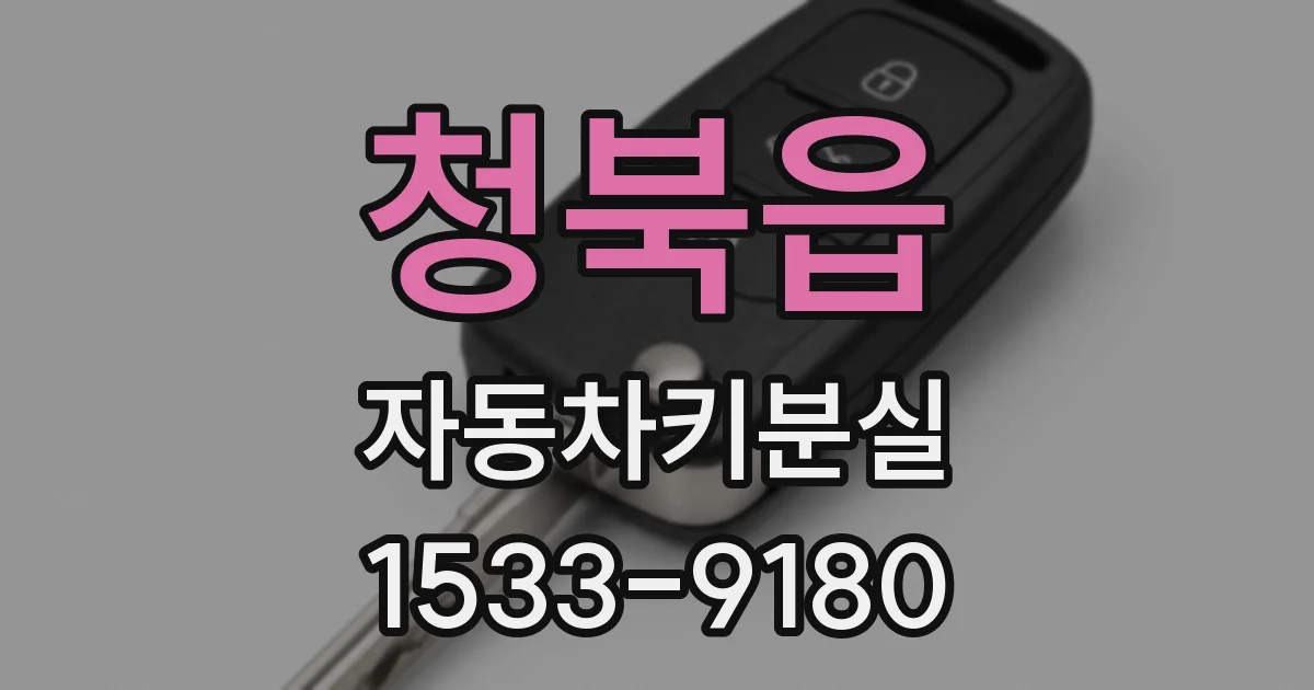 청북읍 자동차키분실
