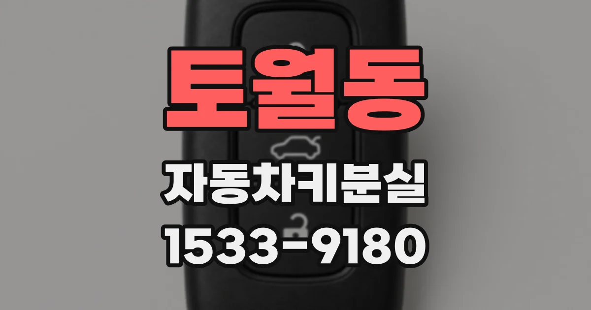 토월동 자동차키분실
