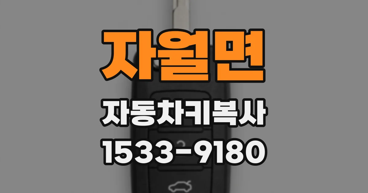 자월면 자동차키복사