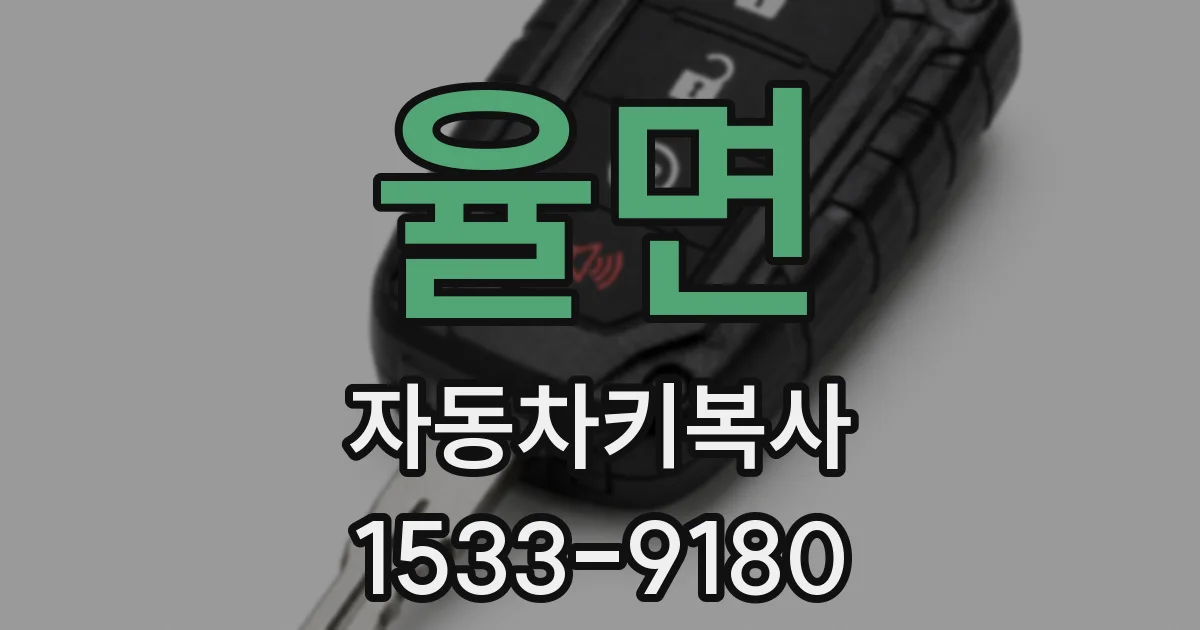 율면 자동차키복사