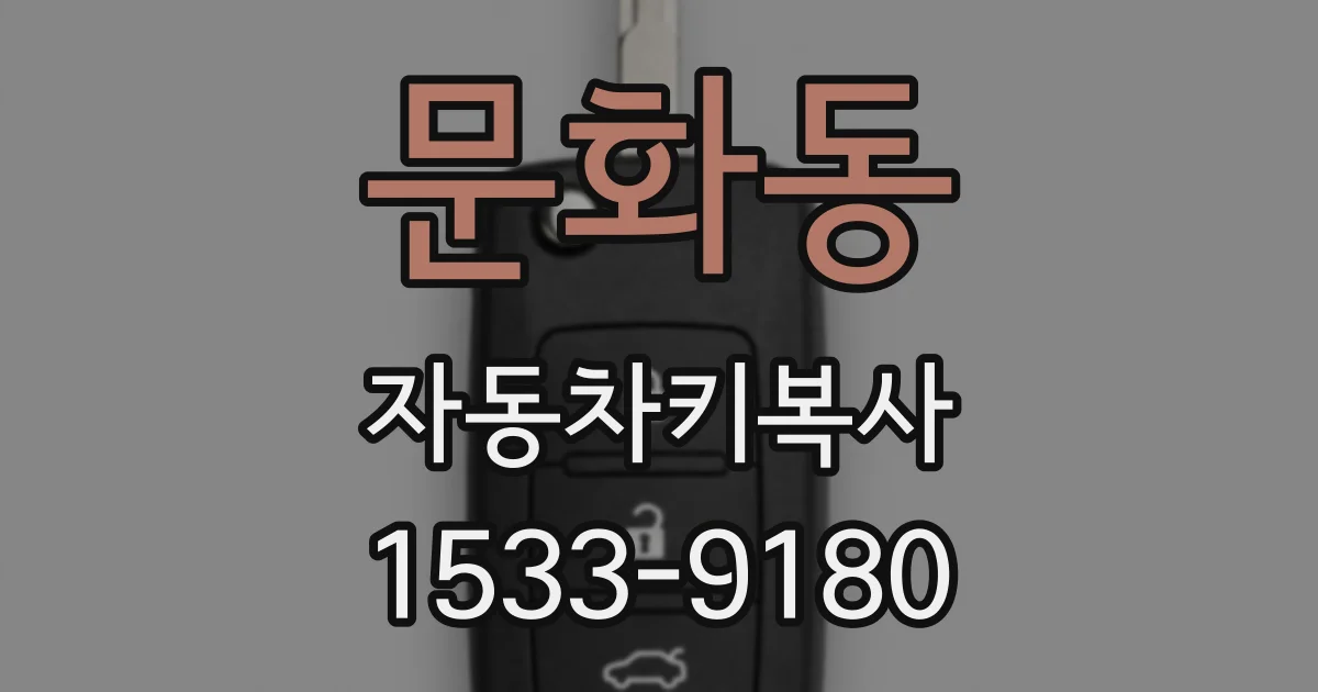 문화동 자동차키복사