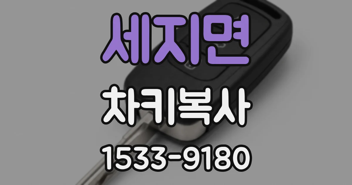 세지면 차키복사