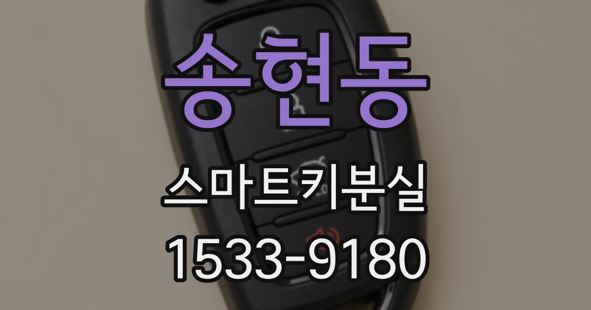 송현동 스마트키분실