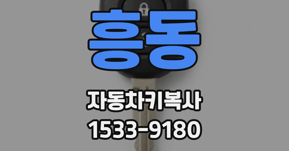흥동 자동차키복사