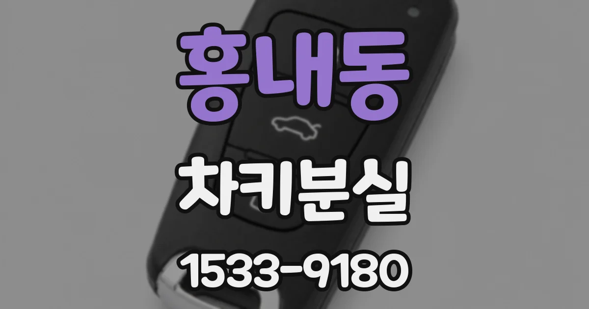 홍내동 차키분실