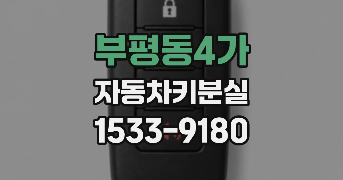 부평동4가 자동차키분실