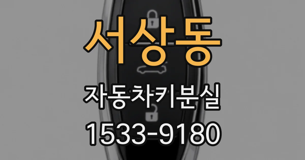 서상동 자동차키분실
