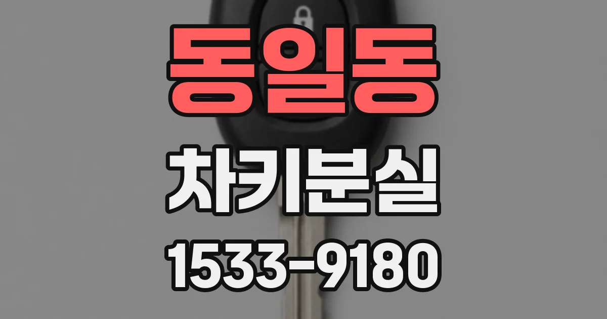 동일동 차키분실