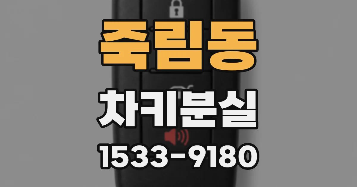 죽림동 차키분실