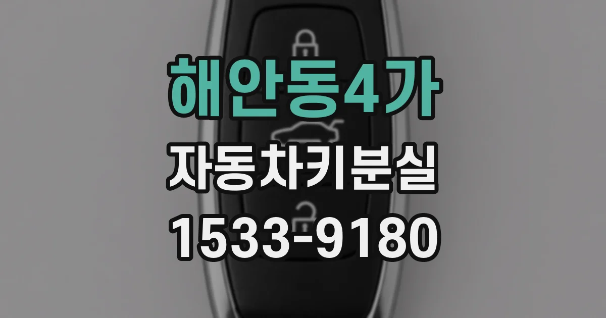 해안동4가 자동차키분실