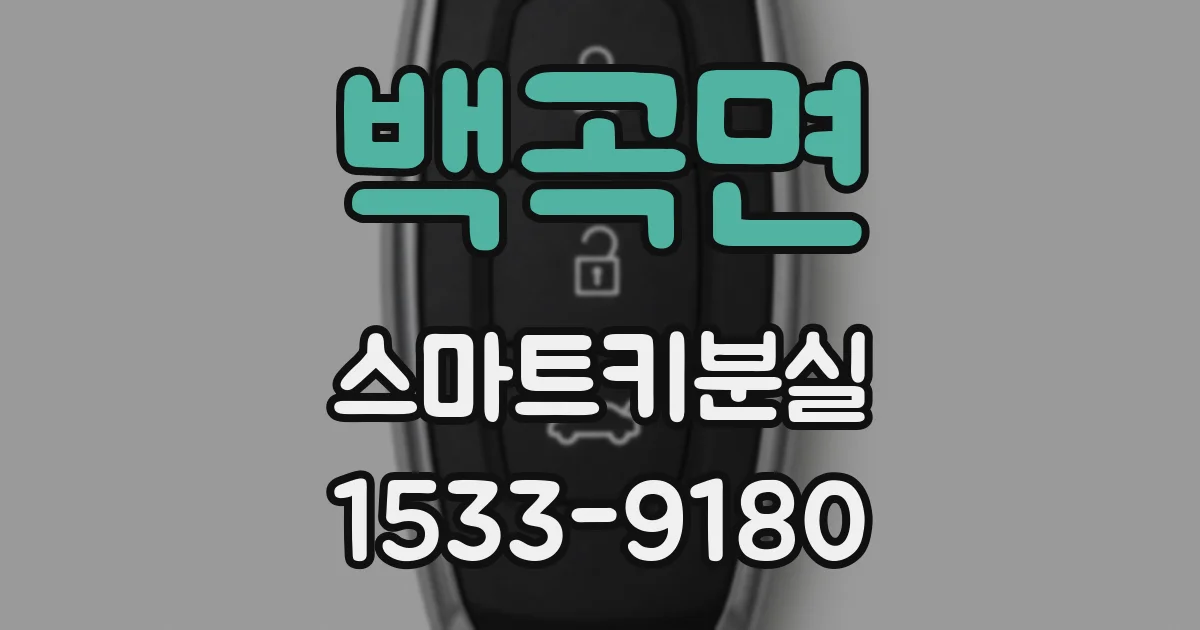 백곡면 스마트키분실