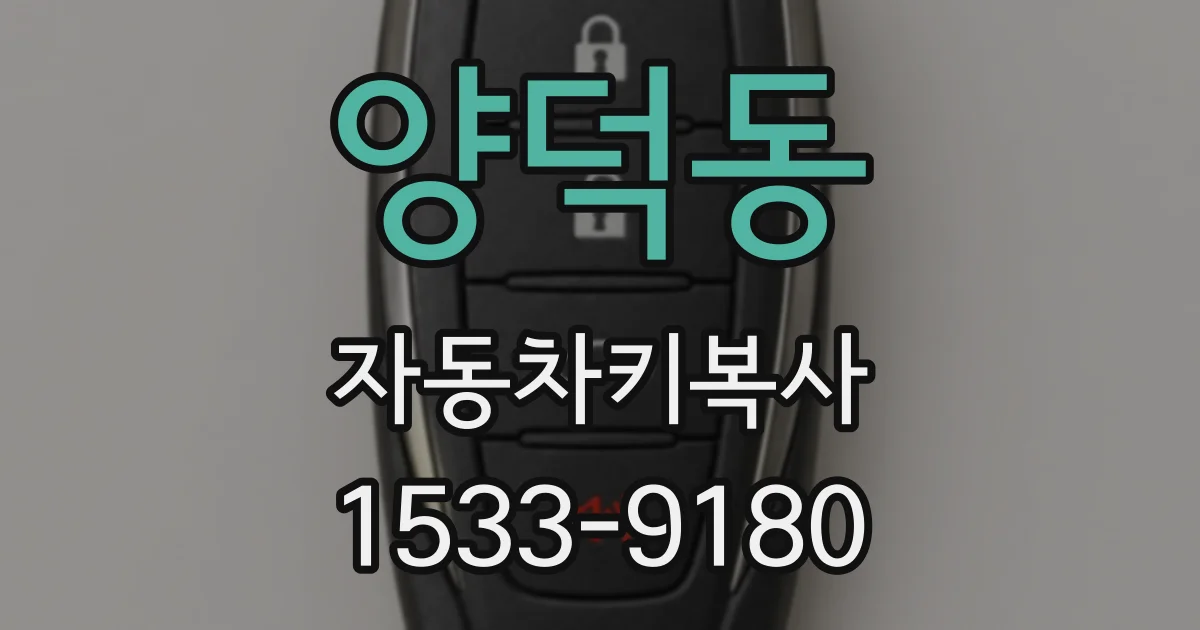 양덕동 자동차키복사