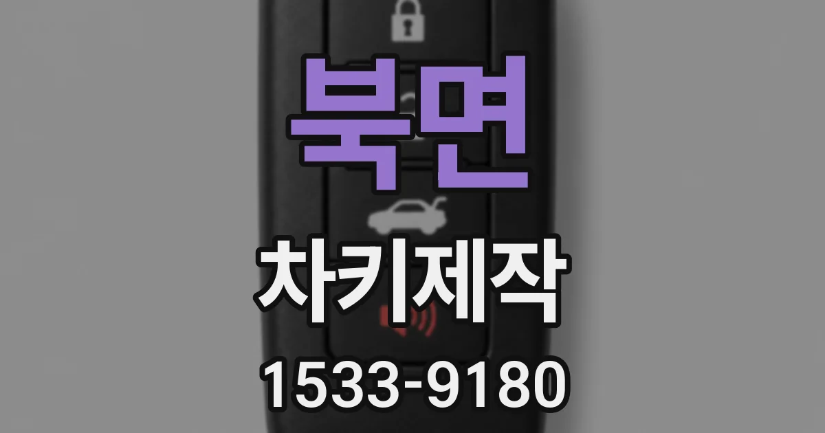 북면 차키제작
