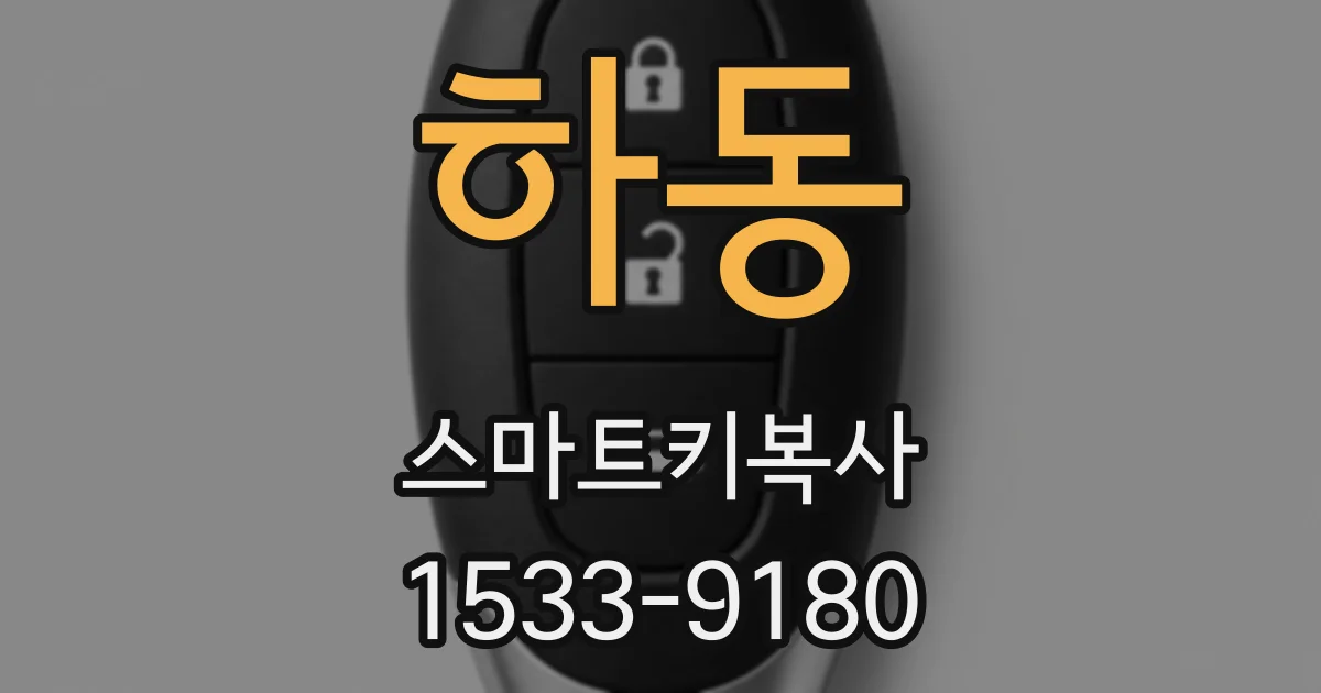 하동 스마트키복사