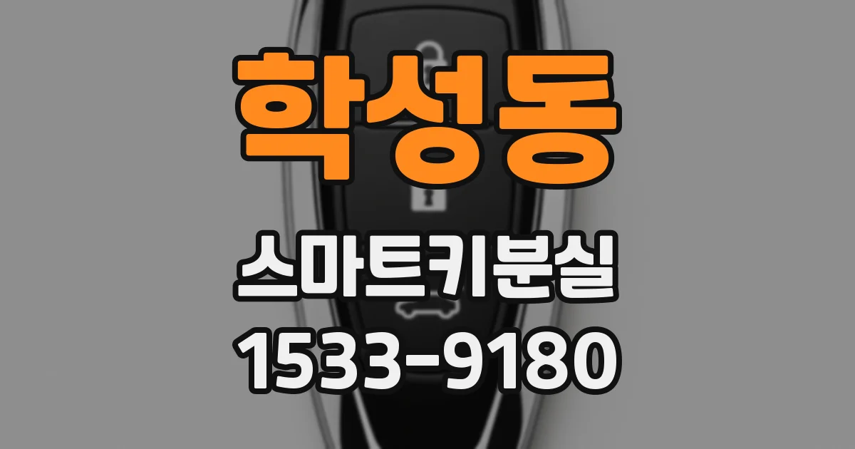 학성동 스마트키분실