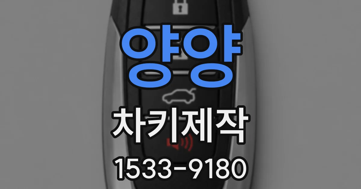 양양 차키제작