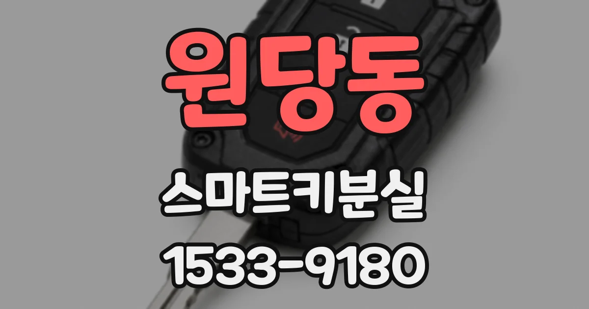원당동 스마트키분실