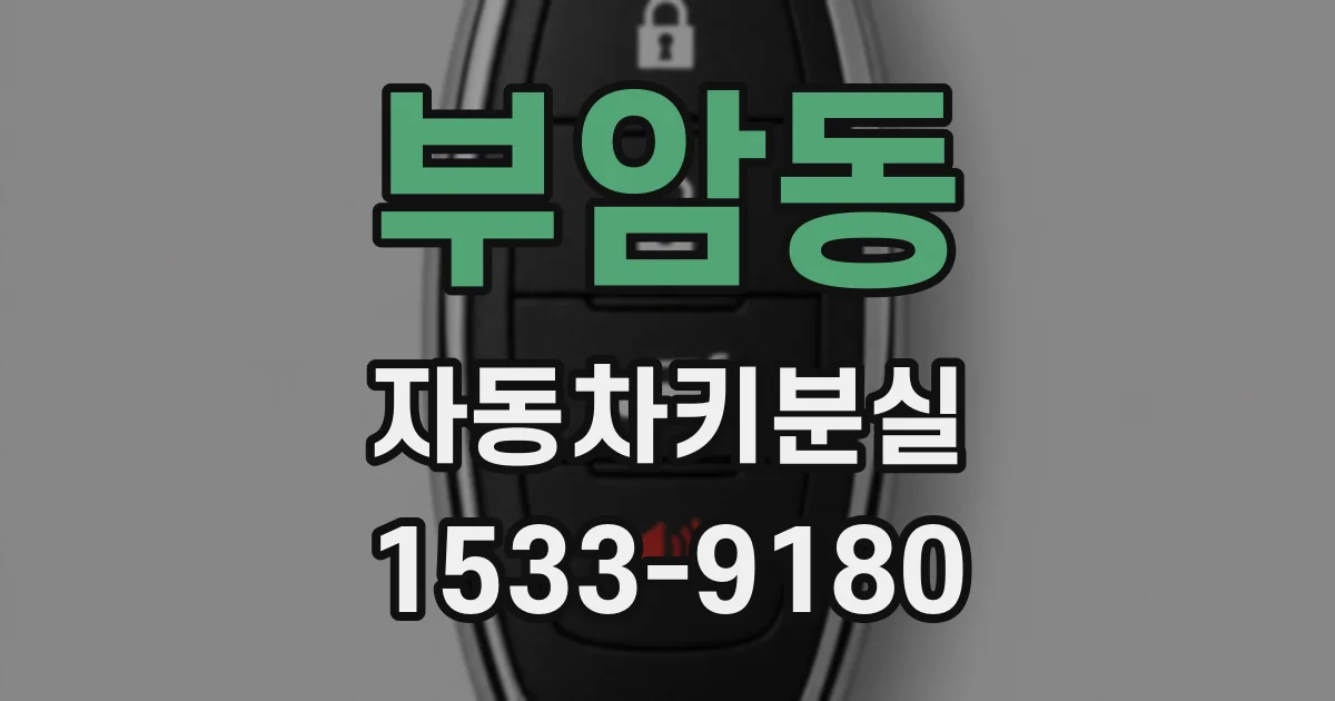 부암동 자동차키분실