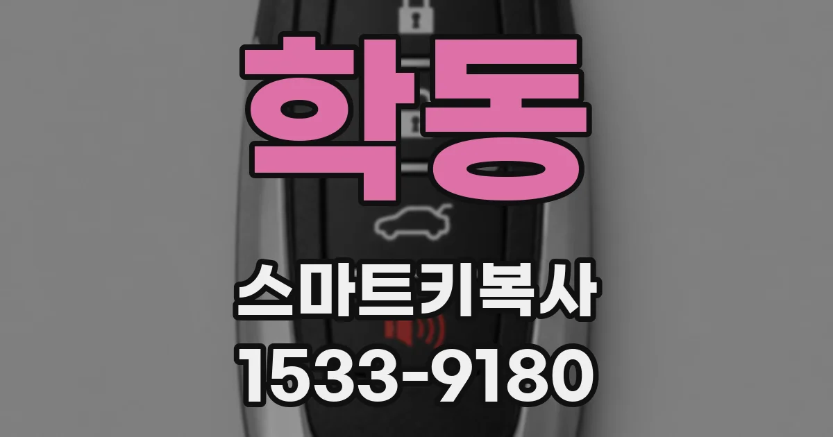 학동 스마트키복사