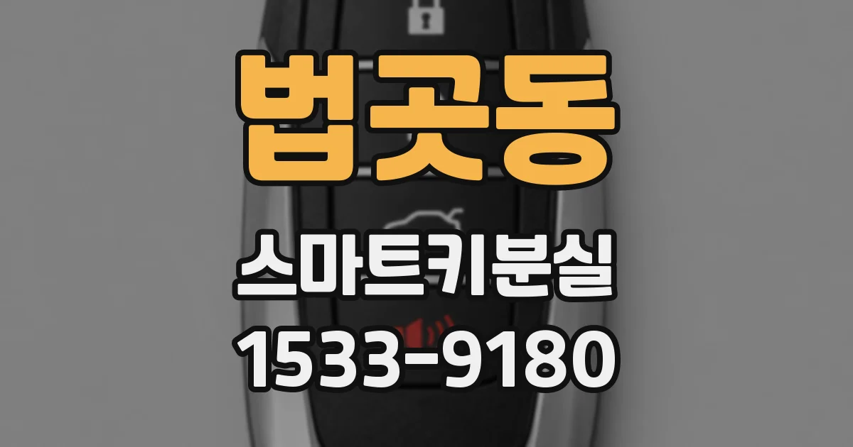법곳동 스마트키분실