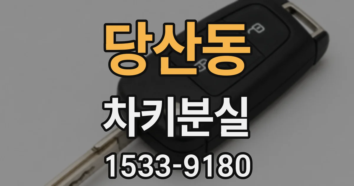 당산동 차키분실