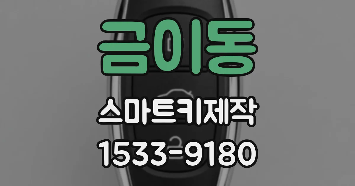 금이동 스마트키제작