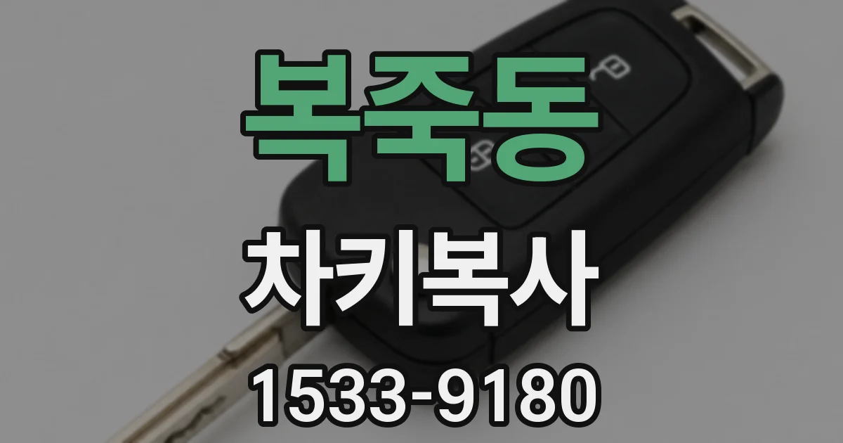 복죽동 차키복사