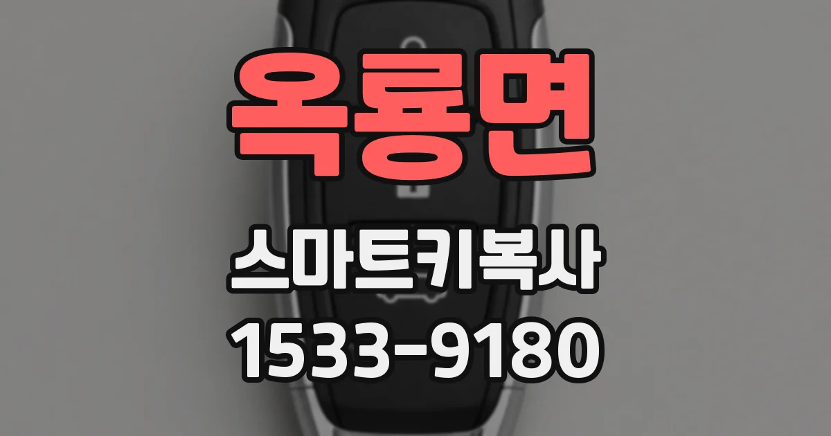 옥룡면 스마트키복사