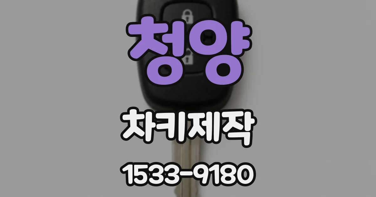 청양 차키제작