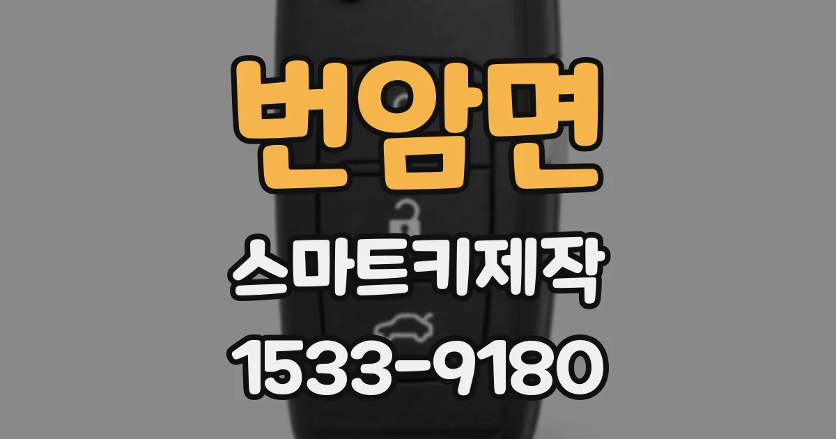 번암면 스마트키제작
