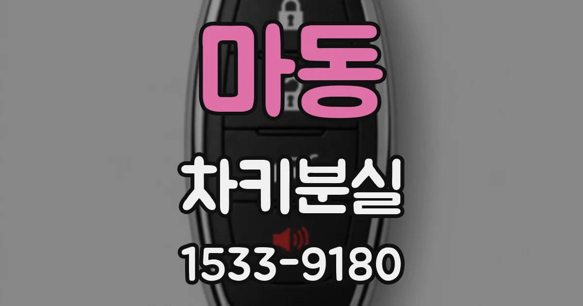 마동 차키분실
