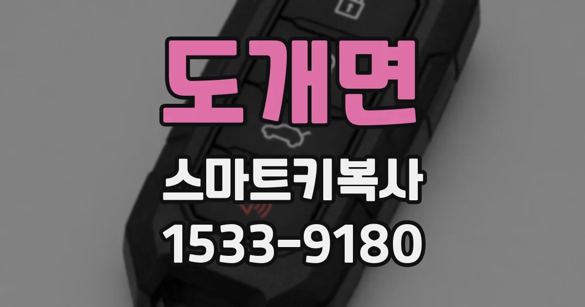 도개면 스마트키복사