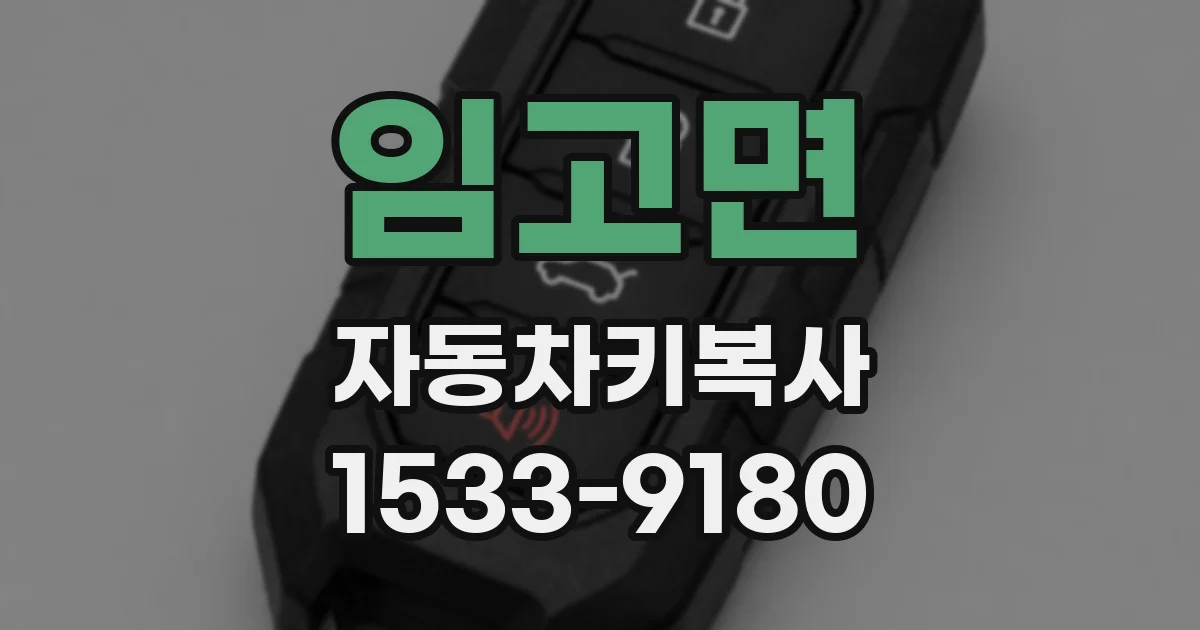 임고면 자동차키복사