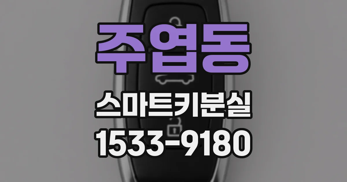 주엽동 스마트키분실