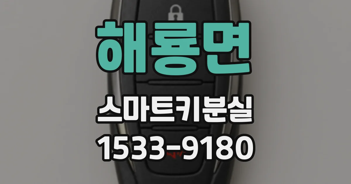 해룡면 스마트키분실